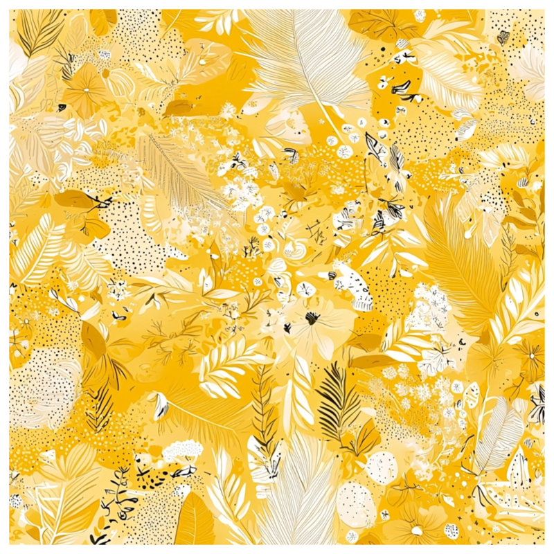 Tapis de bain floral, 24in W x 17in L