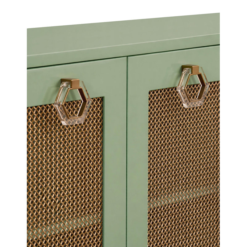 47.5 in. W Buffet Table, Green Lacquer