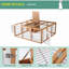 Small Animal - Ventilation Optimized, Wood, Water-, For Pet Being Rabbit With Openable Main House, Waterproof Indoor & Outdoor, Three Doors Animals, Thoughtfully Crafted