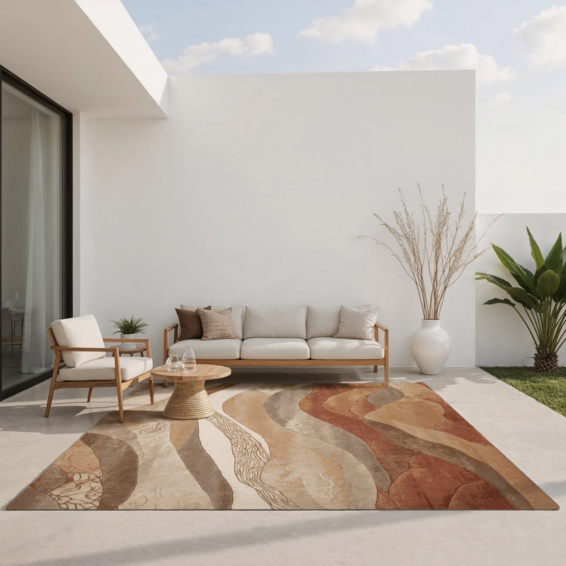 Horizon Bloom Indoor And Outdoor Area Rug, Rectangle 8' x 10'