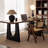 Brown Rectangular Solid Dining Table For Dining Room/Kitchen-987946698