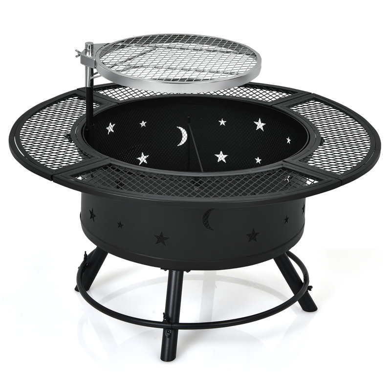 32'' Round Steel Fire Pit Log Grate