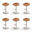 Chaise basse brune (paquet de 6)-1633856250