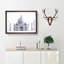 The Taj Mahal in Agra India in Abstract - Framed Print-55769419-55769424