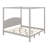Canopy Platform Bed With Headboard And Support Legs