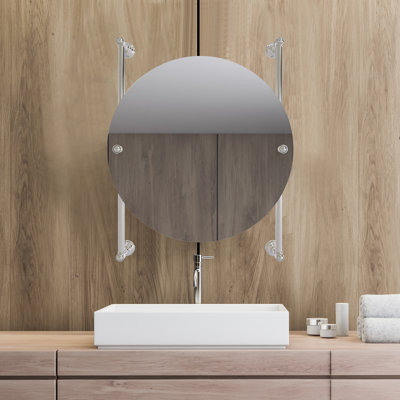 Miroir de meuble-lavabo biseauté sans cadre Freyja