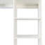 Système de placard autoportant, garde-robe autonome avec 6 tablettes ouvertes, hauteur de 74,8 po avec 1 tiroir en bois, penderie en bois avec 2 tringles de suspension, blanc