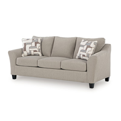 Wecy Queen Sofa Bed Sleeper, Memory Foam Mattress, Taupe Polyester 92 Inch