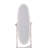 59.25" Tall Standing Wooden Floor Mirror With White Finish, Oval Shape-905626142