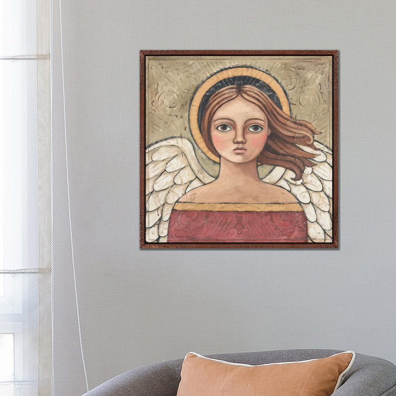 Oh My Soul by Teresa Kogut - Print on Canvas, Classic Brown Wood Floater Framed, 93.98cm H x 93.98cm W x 3.81cm D