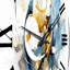 Horloge murale «Blue Abstract»-1594165629