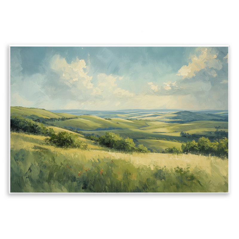 «Rolling Emerald Horizon» par Gina Kelly, H 13 po x l 19 po