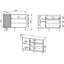 DROMA 120cm W 3 - Drawer Chest of Drawers