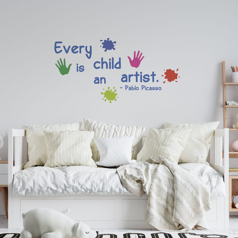 Text & Numbers Wall Decal, 20" H x 10" W