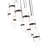 Bryelle 11 - Light Steel Dimmable Tiered Chandelier-2094717023