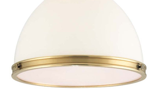 Randolph 1 - Light Flush Mount, Aged Brass