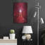 Ebern Designs «Red Sculpture» par Sebastien Lory, art mural en métal, 12 po x 16 po-1142129076