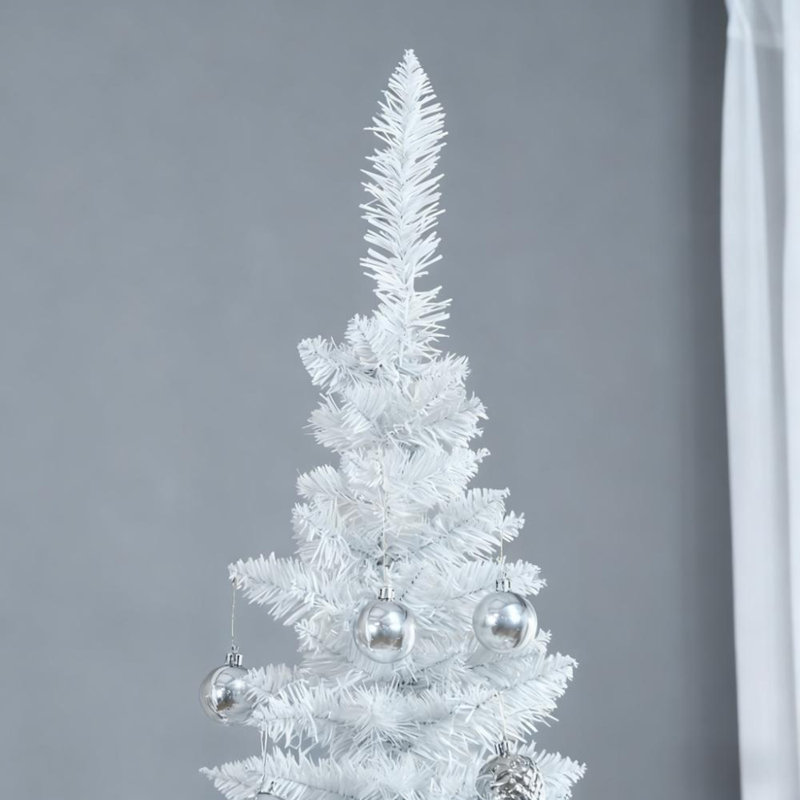 Arbre de Noël artificiel, Blanc, H 6,9 pi