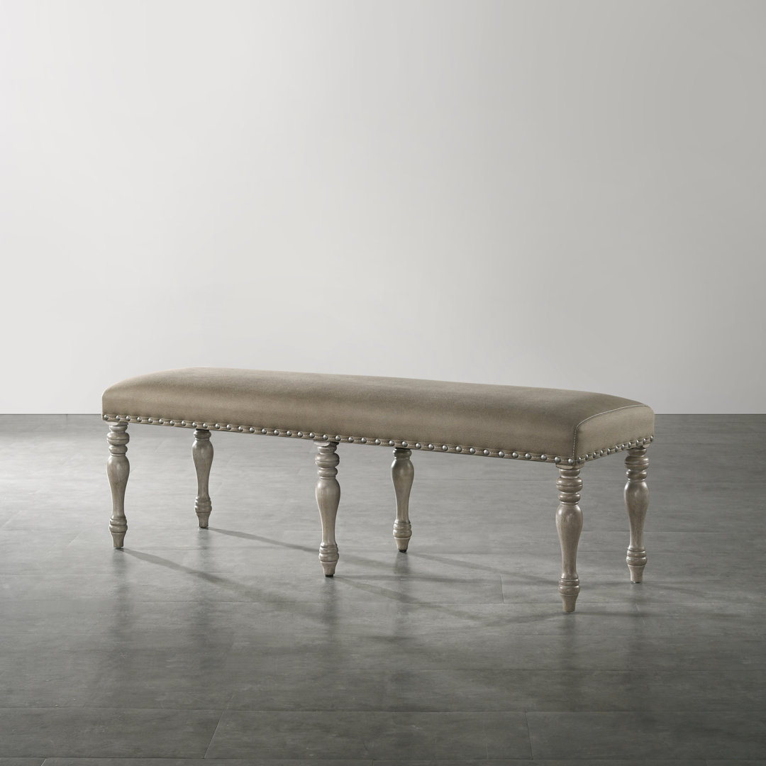 Dasher Microfiber / Microsuede Upholstered Bench One Allium Way®