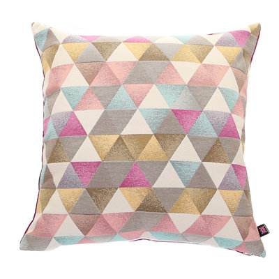 Amaryllis Geometric Square Cushion