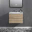 Meuble-lavabo suspendu de 76 cm (30 po) avec comptoir en résine intégré, 2 tiroirs à fermeture amortie, assemblage complet, blanc lustré-115664282-115664283
