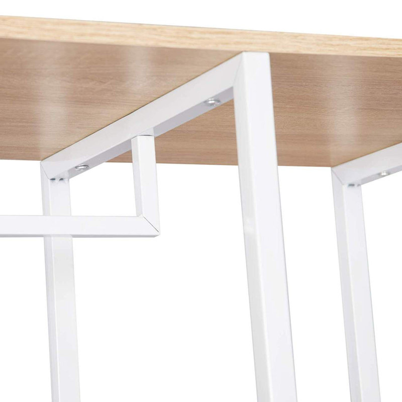 Makowski 90cm Clothing Rack, White/Light Oak