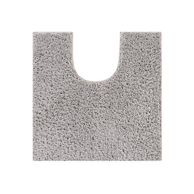 Berrywood Micro Polyester Tufted Rectangle Non-Slip 20" x 20" Contour Mat / U Shaped Bathroom Rug