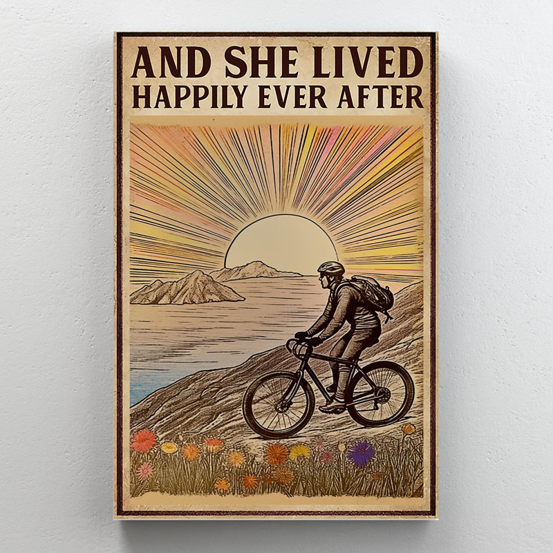 Iolene Iolene Cycling And She Lived Happily, H 36 po x l 24 po x P 1,25 po