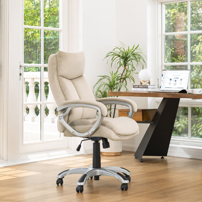 Kyperounta Velvet Executive Chair with Headrest