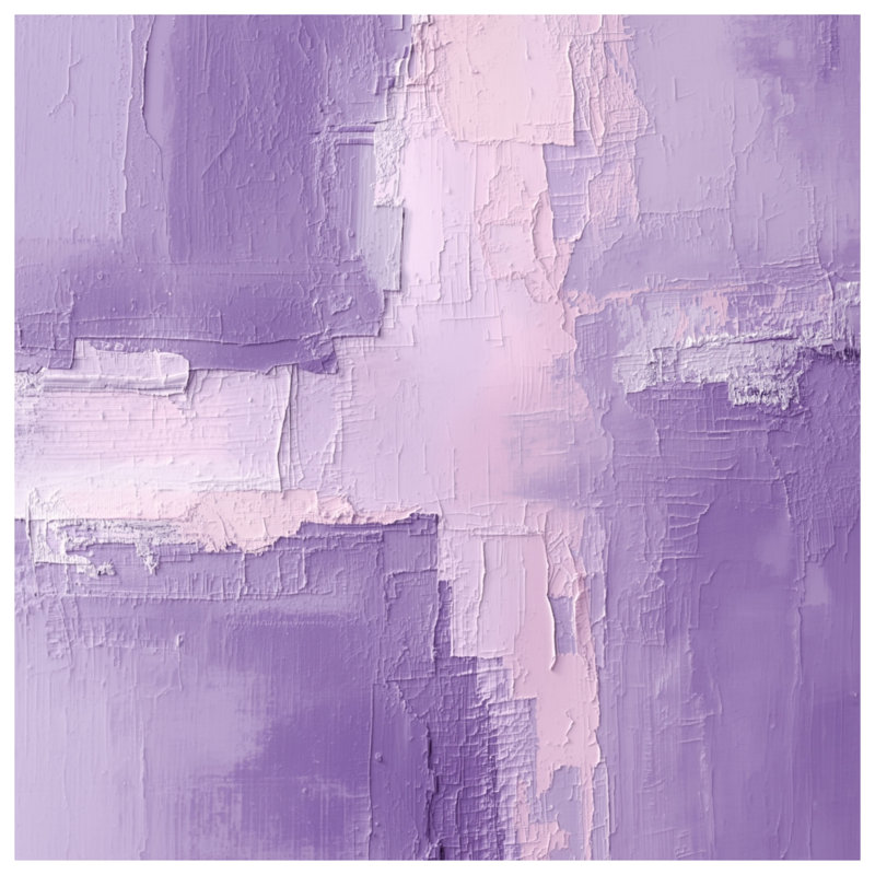 Coussins texturés texturés mauve à double face abstraits, 16 po x 16 po