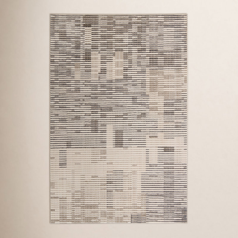 Erwin Gray/Cream/Taupe Rug, Runner 2'8" x 8'