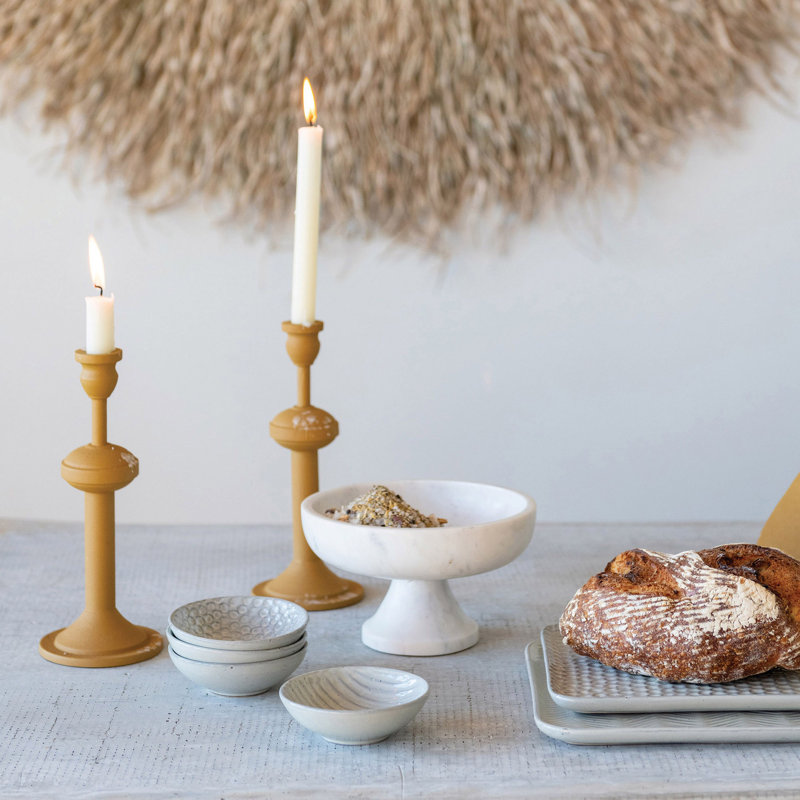 Birch Lane™ Adelphine Marble Serving Bowl, White