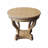 Wanetta 27.16'' tall 2 - Drawer End Table,Curved Legs Farmhouse Style Small Size Round Dining Table End Table Side Table Coffee Table for Dinette, Kitchen, Dining Room or Living Room, Natural Wood Grain Distressed -1069641775