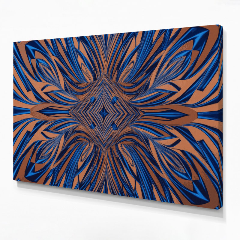 Art mural sur toile brun op Op 62, H 20 po x l 30 po