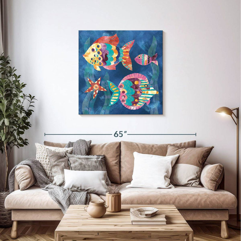 Ashelle Boho Reef Fish II, H 36 po x l 36 po