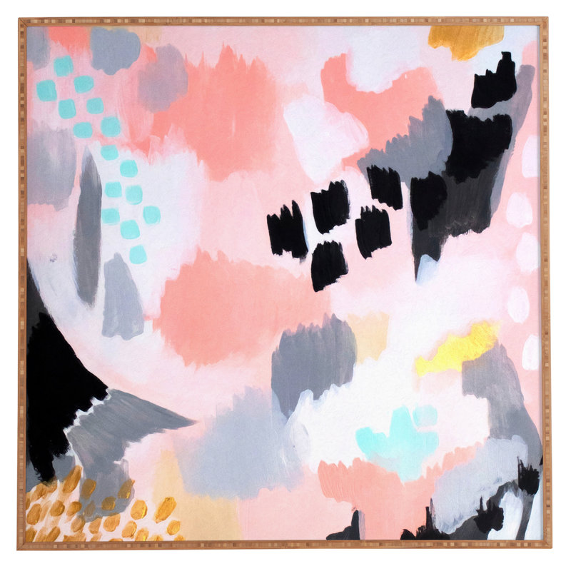 « serenity abstract », reproduction d’art encadrée, H 20" x l 20" x P 1"