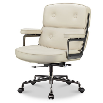 Lobby Chair with Lumbar Support Ergonomic Mid-Back Executive Chair by Hokku Designs