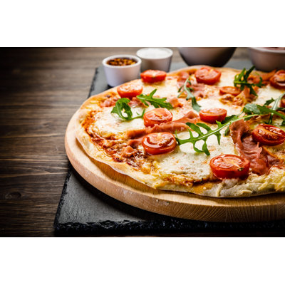 Margherita Pizza by Gbh007 - Wrapped Canvas Print