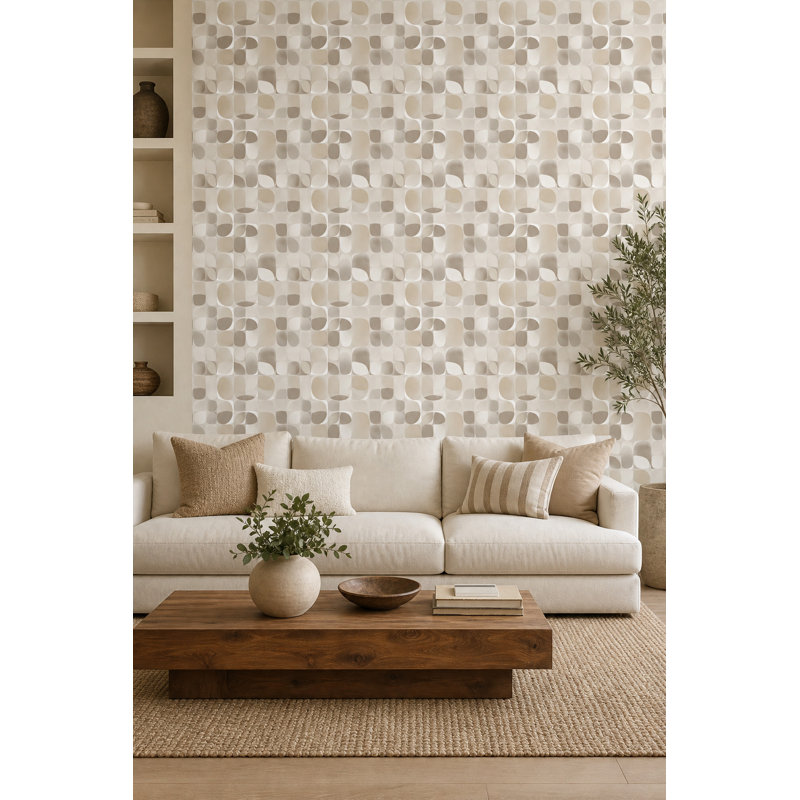 Papier peint moderne Mid-Century, Textured Non-Pasted