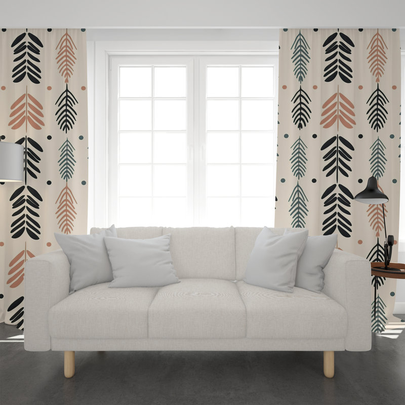 Paire de rideaux obscurcissant en polyester Dewsbury, L 20 po x H 61 po