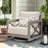Marindo Patio Aluminum Swivel Club Chair Lounge Chair With Sunbrella Cushions