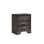 Charmante table de chevet en bois avec boutons en métal et tiroirs multiples pour la chambre à coucher