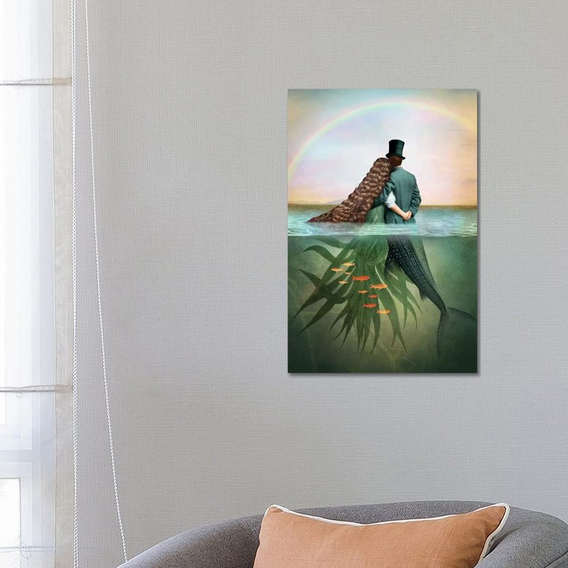 «Of Cups» par Catrin Welz-Stein - impression d'art graphique, H 26 po x l 18 po x 1,5 po, Toile tendue, Pas de tapis