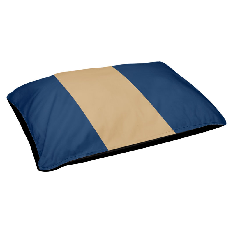 Coussin rectangulaire designer Minnesota, Moyen (L 30 po x l 40 po), Bleu marine / or Kasota des Twins du Minnesota / b