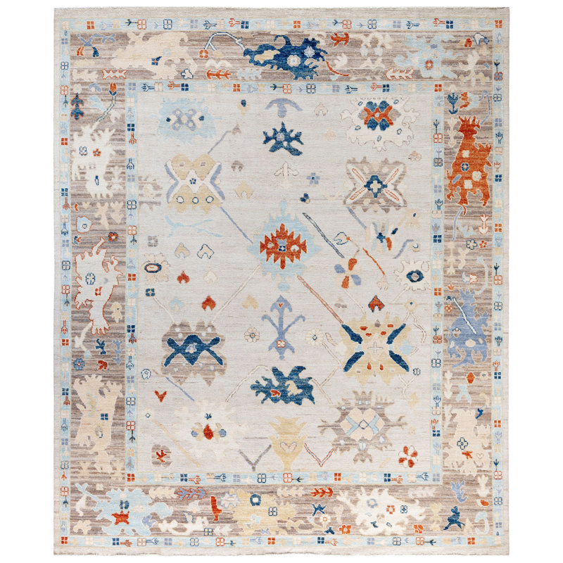 One-of-a-Kind Rectangle 8' X 9'9" Hand Knotted Area Rug