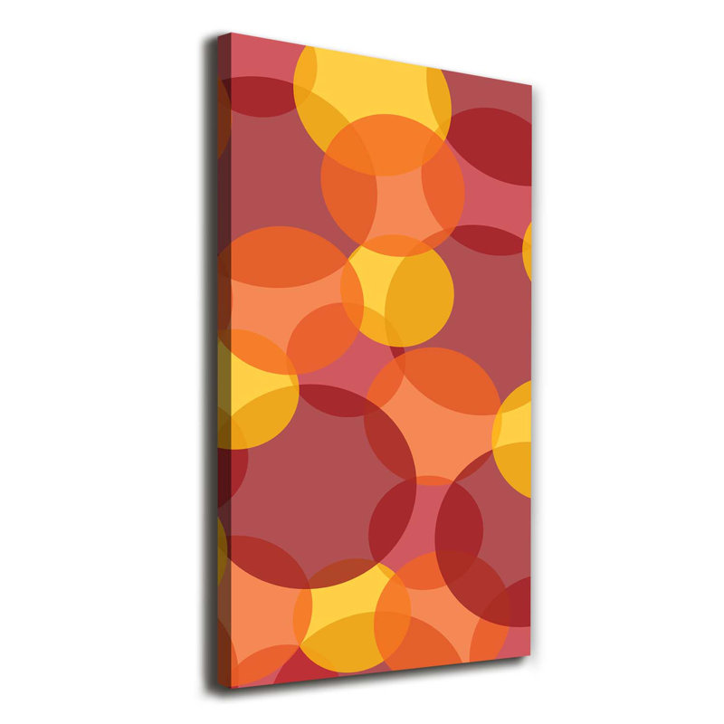 Coloured Circles - Wrapped Canvas Print