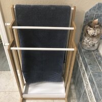 The Twillery Co.® Arango Bamboo Bath Free Standing Towel Rack & Reviews