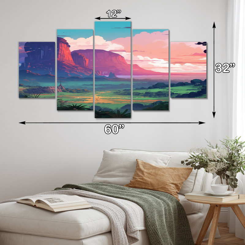 Ensemble de 5 décorations murales