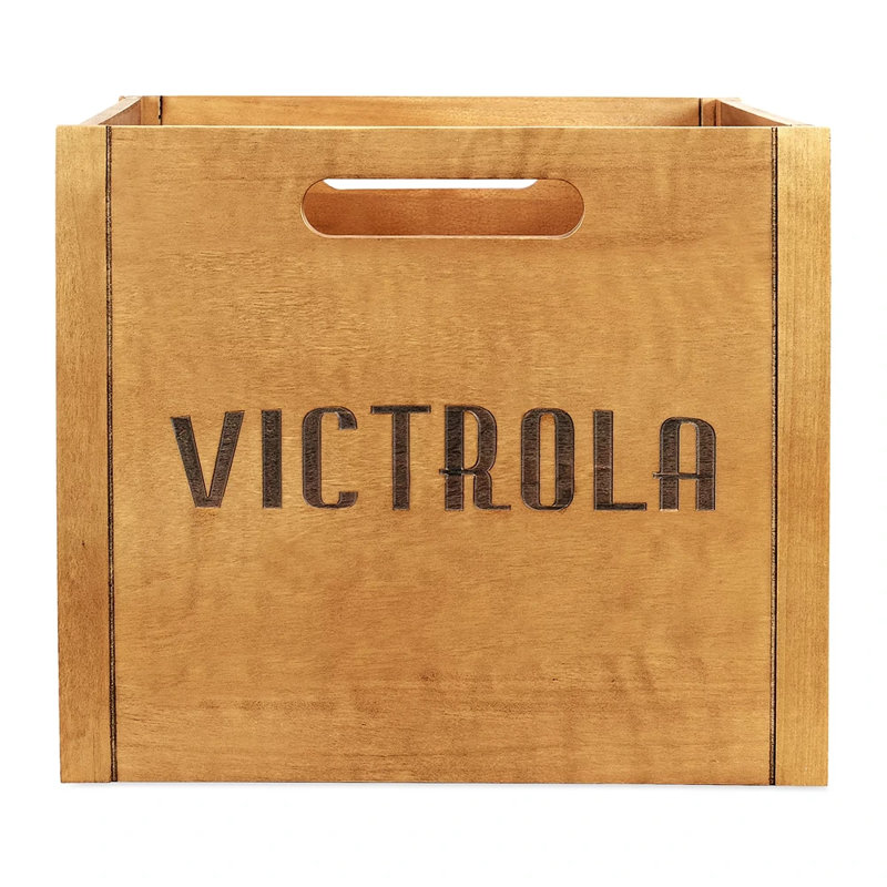Victrola Solid Wood Decorative Bin