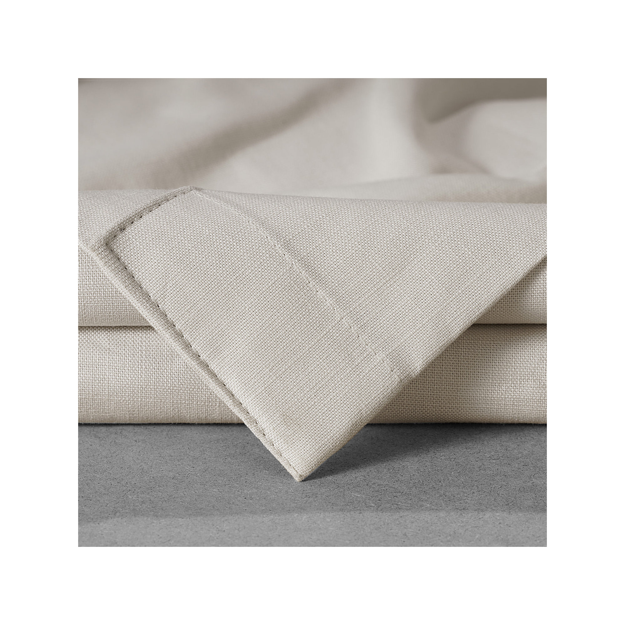 Richardson Semi Sheer 100% Cotton Curtain, Fable Beige, 50" W x 96" L